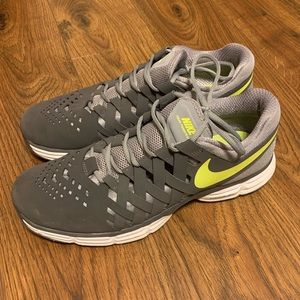 Men’s Nike Training Shoes | Gray and green | 11.5